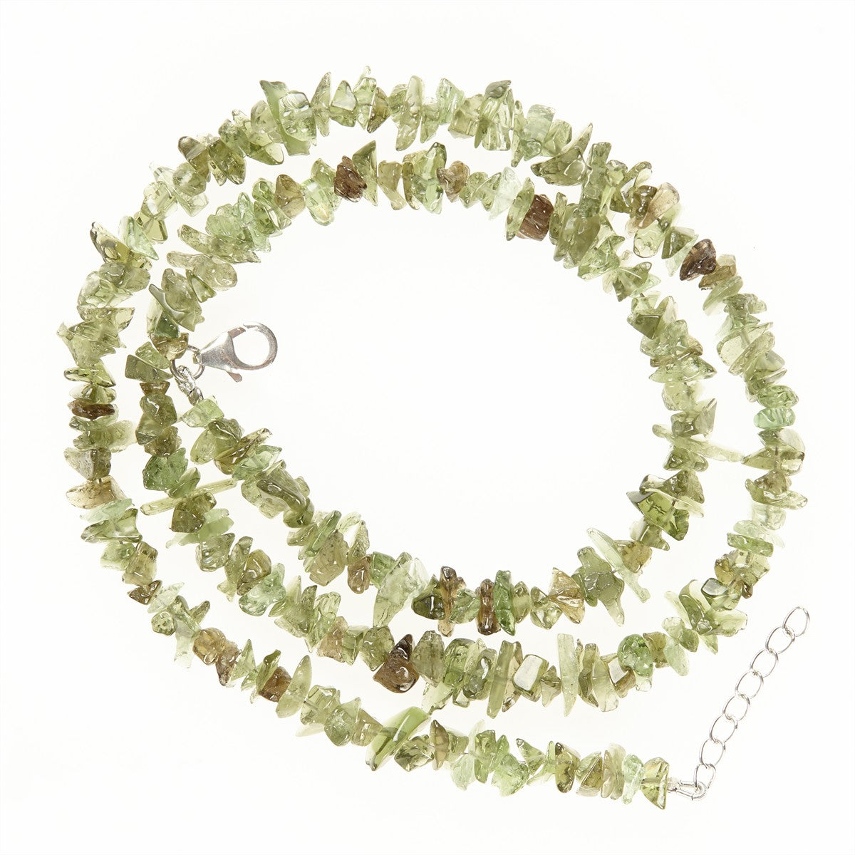 Necklase from natural moldavites 331