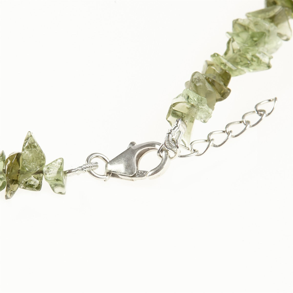 Necklase from natural moldavites 331