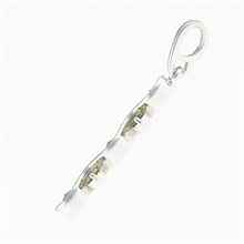 Silver pendant with moldavites 098