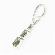 Silver pendant with moldavite 267