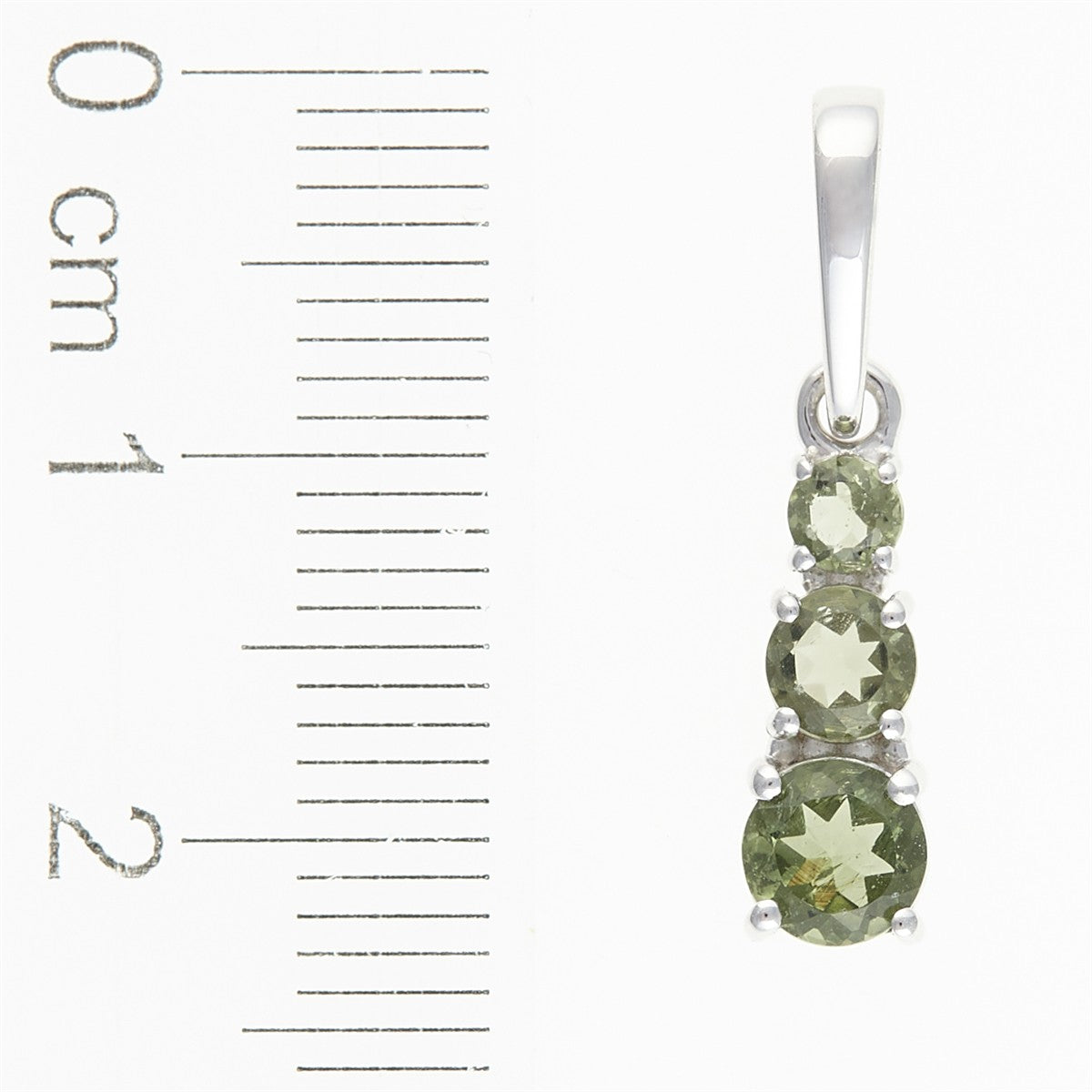 Silver pendant with moldavite 267