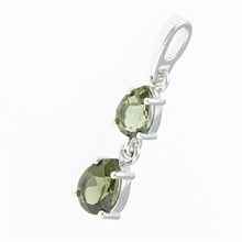 Silver pendant with moldavites 313