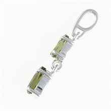 Silver pendant with moldavites 313