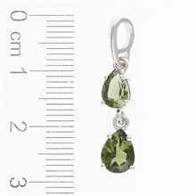 Silver pendant with moldavites 313