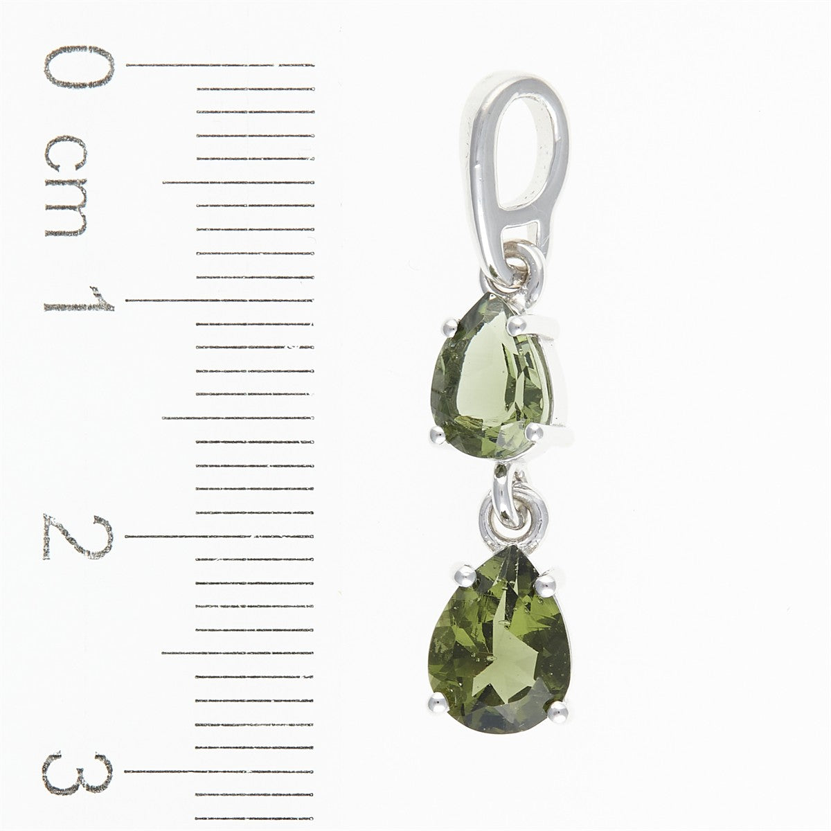 Silver pendant with moldavites 313