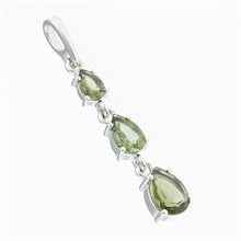 Silver pendant with moldavites 314
