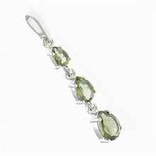 Silver pendant with moldavites 314