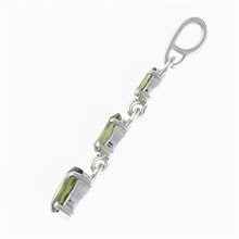 Silver pendant with moldavites 314
