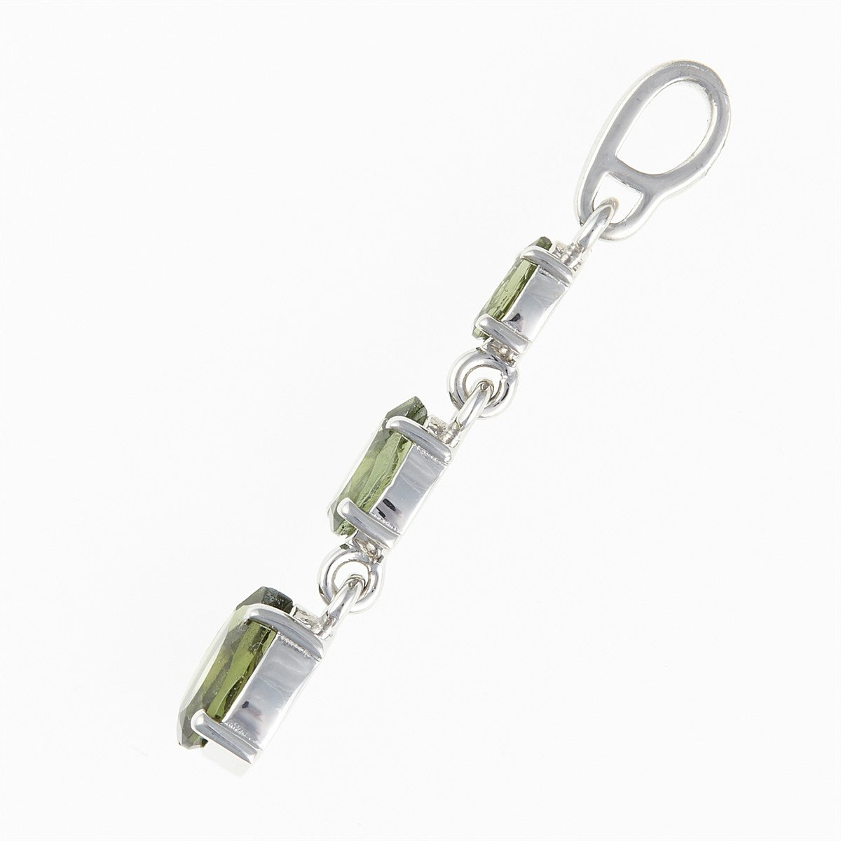 Silver pendant with moldavites 314