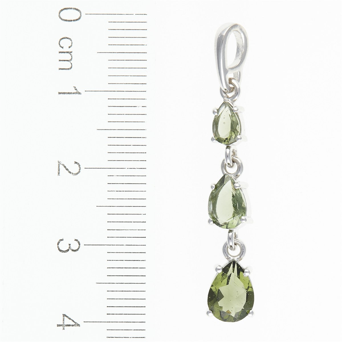 Silver pendant with moldavites 314