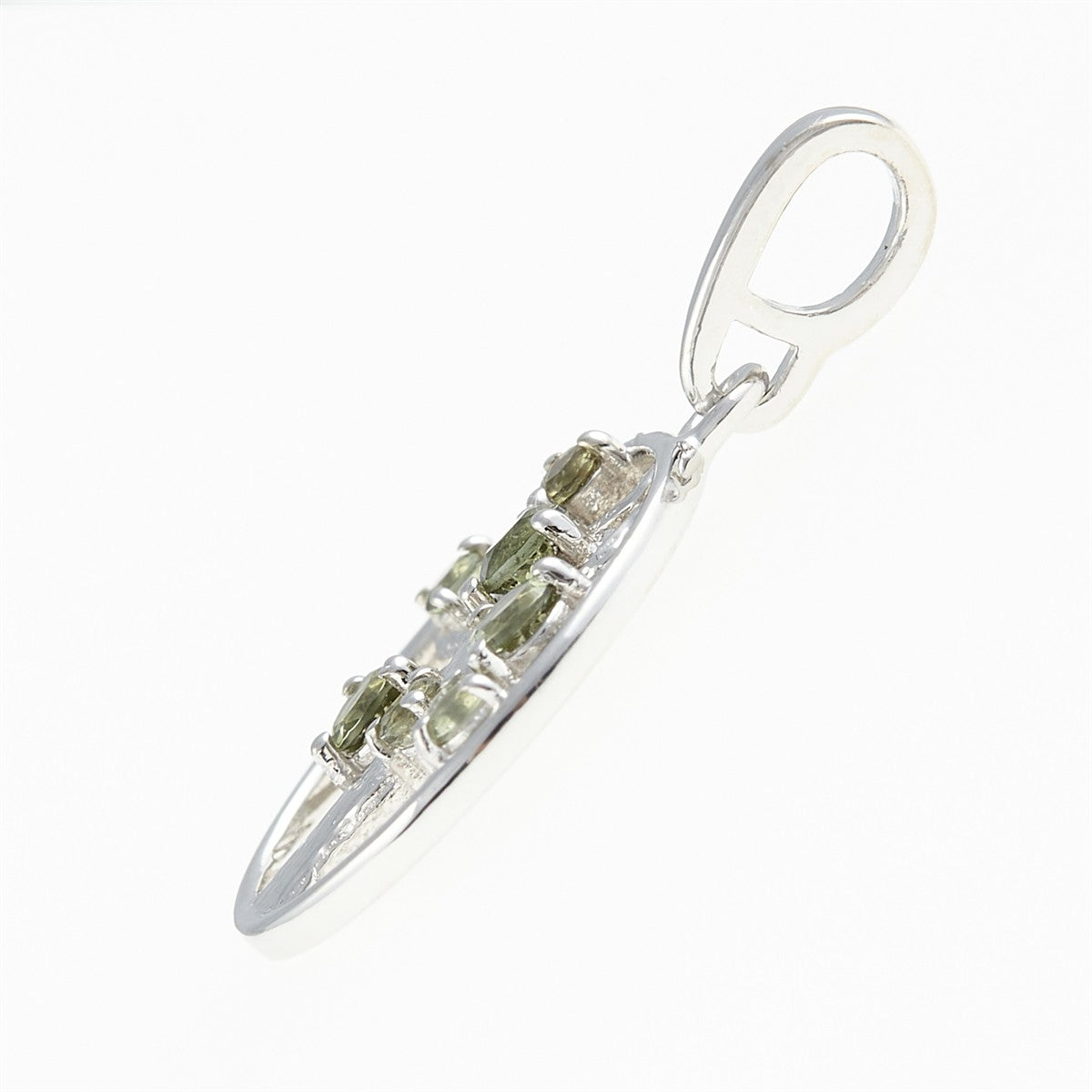 Silver pendant with moldavites - Tree of life 365