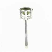 Silver ring with moldavite 109