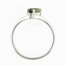 Anello Argento con moldavite 236