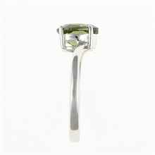 Silver ring with moldavite 262