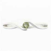 Anello Argento con moldavite 433