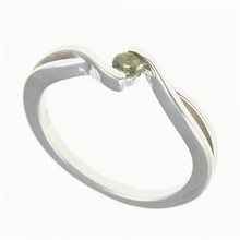 Anello Argento con moldavite 433