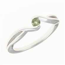 Anello Argento con moldavite 433