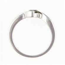 Silver ring with moldavite 435
